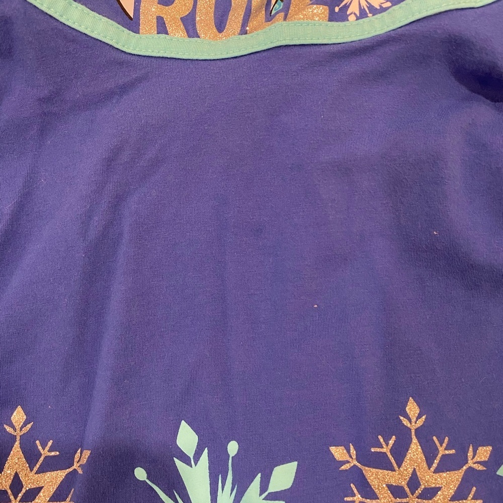 Disney Frozen Toddler Girls Blue Sleeveless Dress Size 2T Sisters Rule - Picture 4 of 6